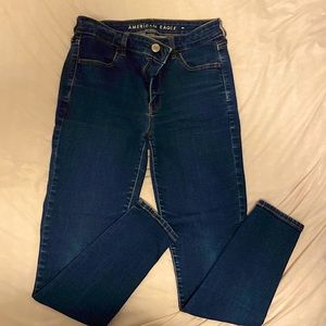 American Eagle 🦅 size 8 super stretch high rise jegging jeans